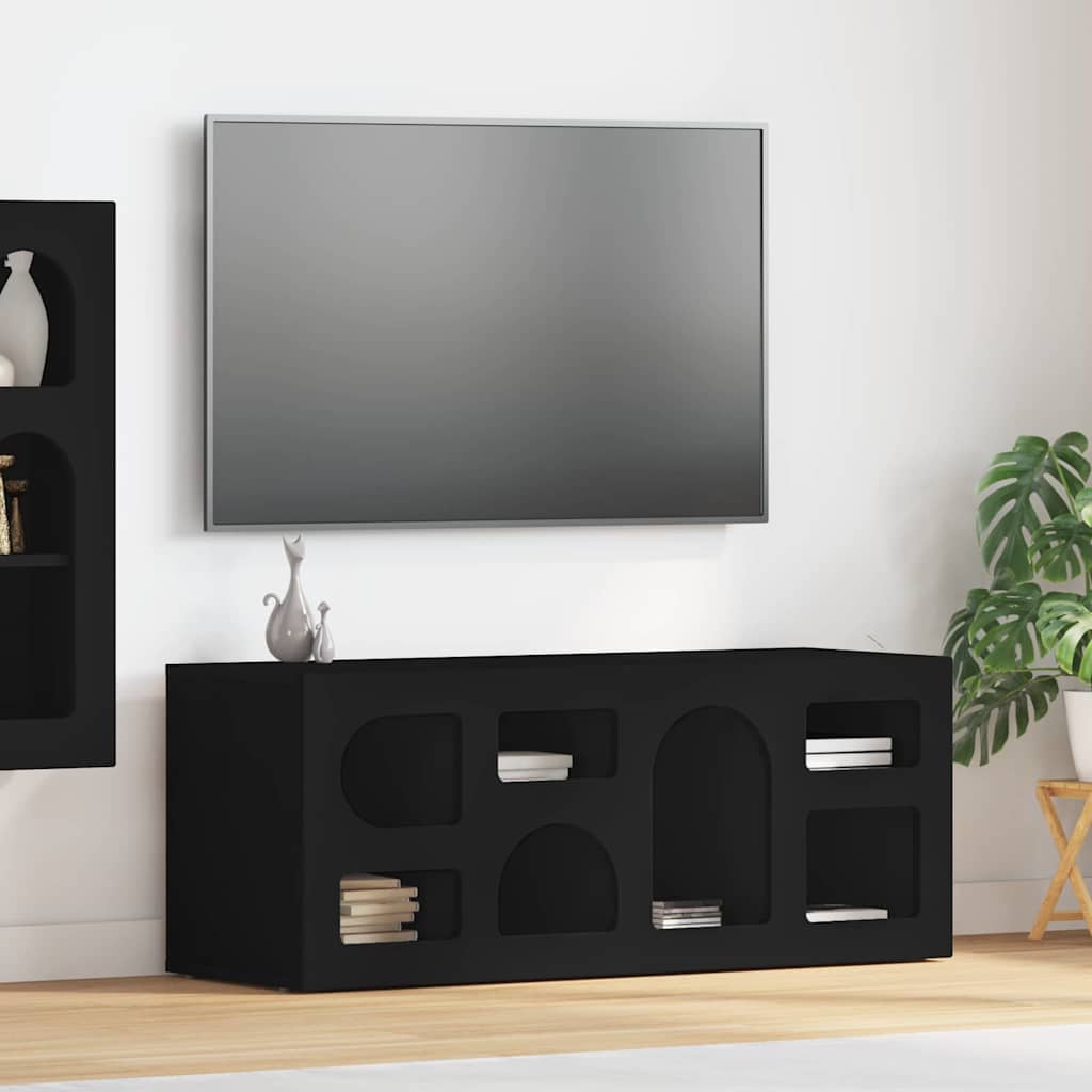 vidaXL Szafka pod telewizor Czarny 100 x 35 x 40 cm