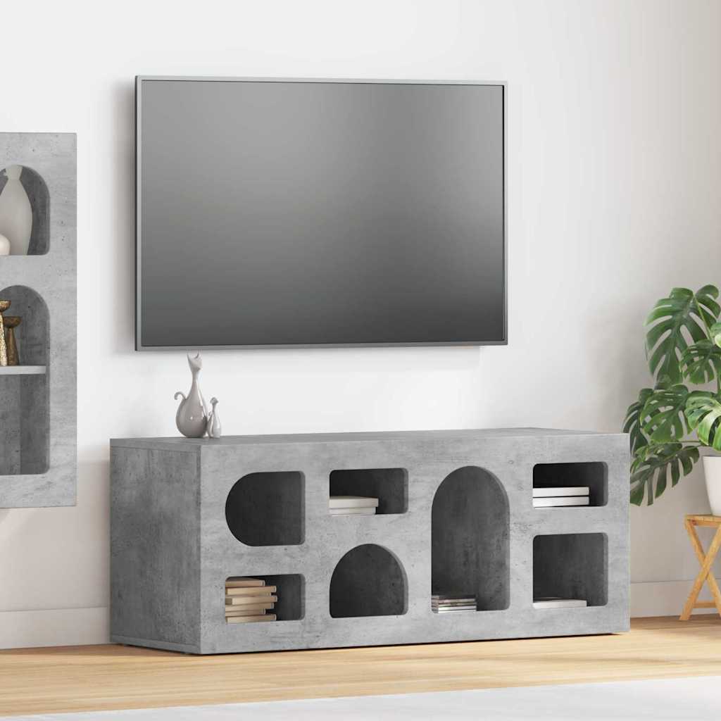 vidaXL Szafka pod telewizor Betonowy szary 100 x 35 x 40 cm