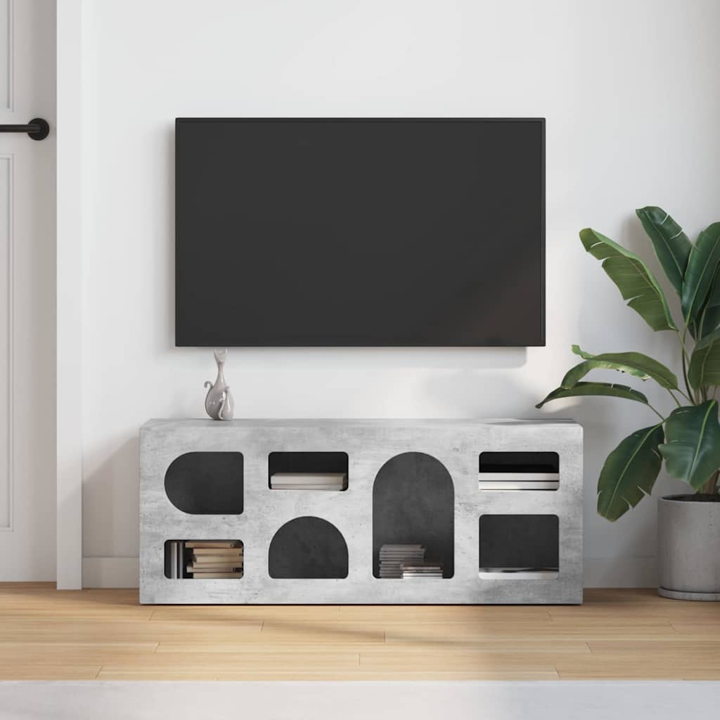 vidaXL Szafka pod telewizor Betonowy szary 100 x 35 x 40 cm