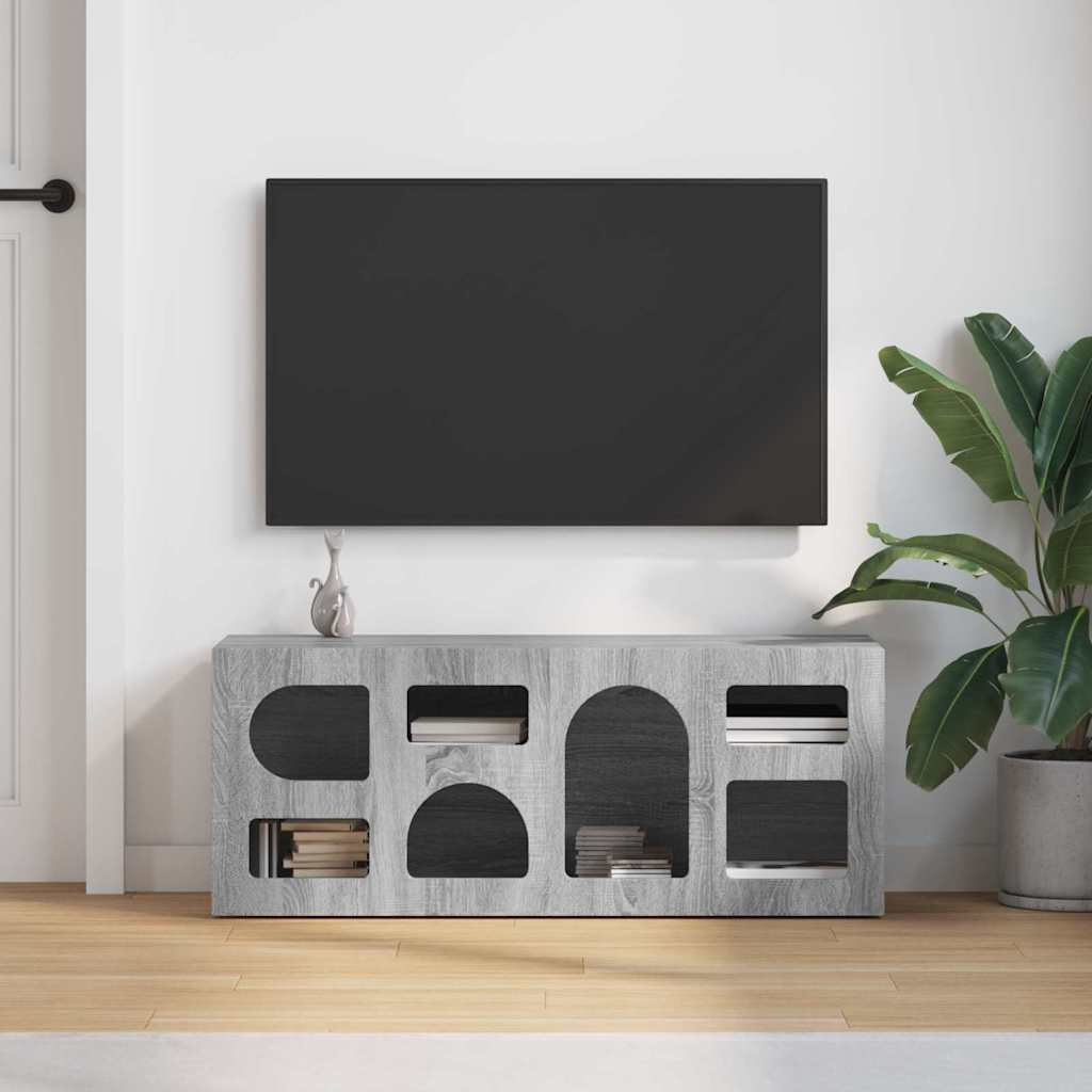 vidaXL Szafka pod telewizor Szary Sonoma 100 x 35 x 40 cm