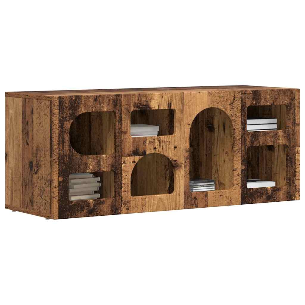 vidaXL Szafka pod telewizor Stare drewno 100 x 35 x 40 cm