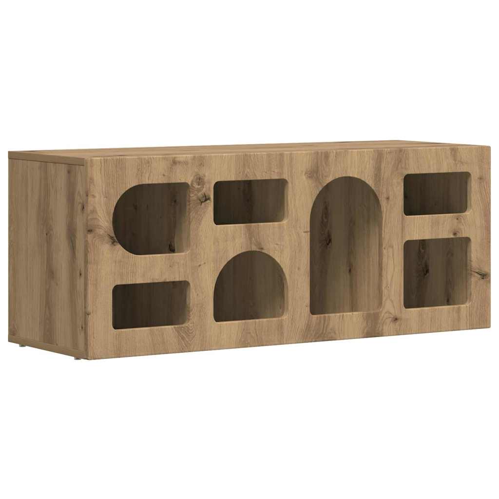 vidaXL Szafka pod telewizor ELST 100 x 35 x 40 cm Dąb rzemieślniczy