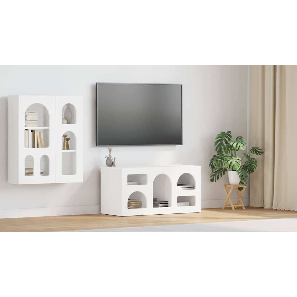 vidaXL Szafka pod telewizor ELST 80 x 35 x 40 cm Biały
