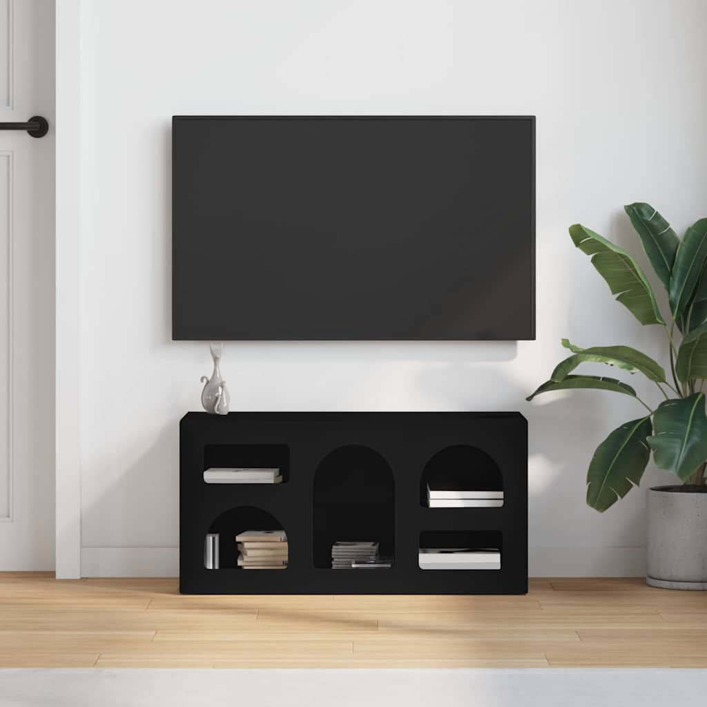 vidaXL Szafka pod telewizor Czarny 80 x 35 x 40 cm