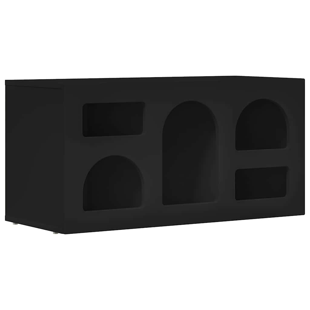 vidaXL Szafka pod telewizor Czarny 80 x 35 x 40 cm