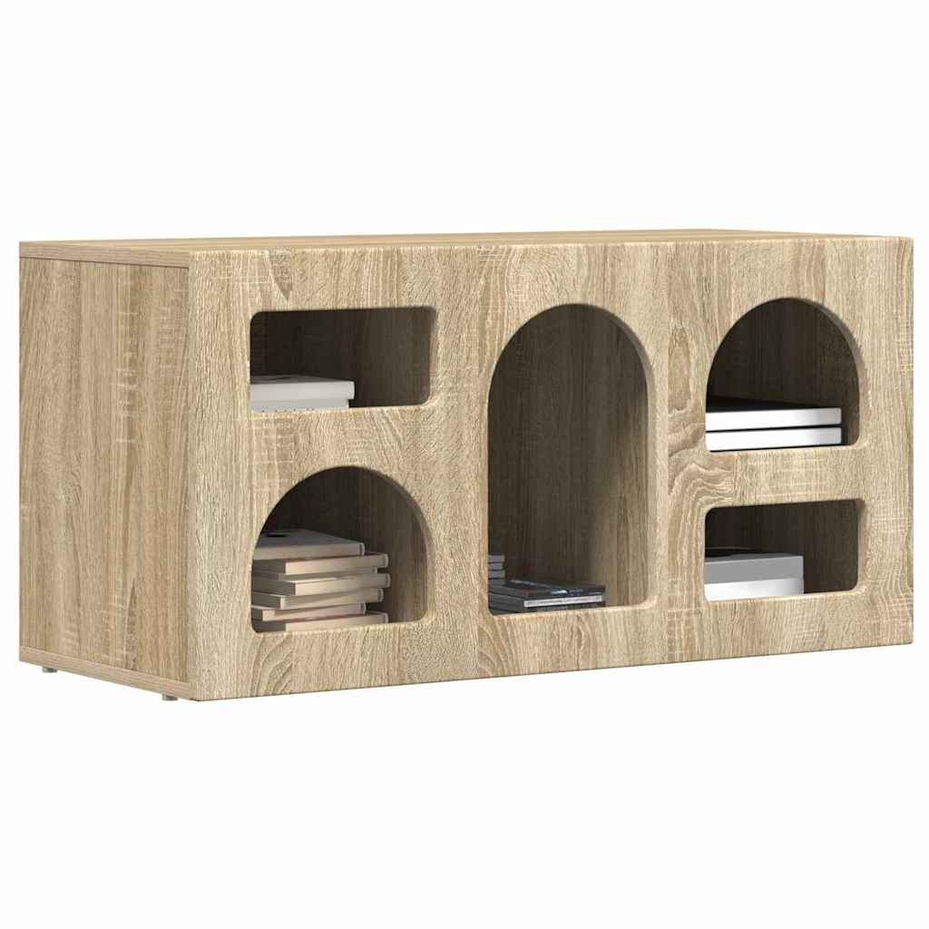 vidaXL Szafka pod telewizor ELST 80 x 35 x 40 cm Dąb Sonoma