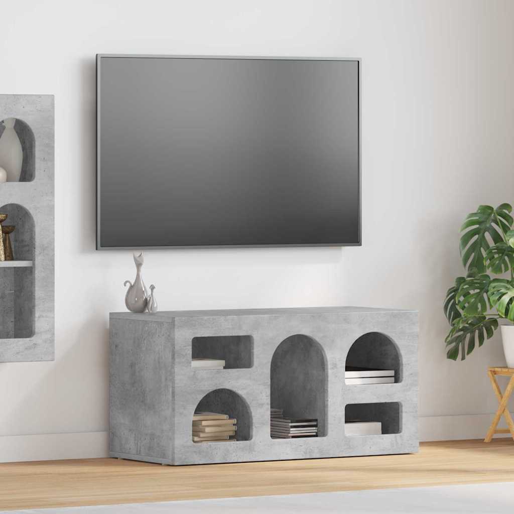 vidaXL Szafka pod telewizor Betonowy szary 80 x 35 x 40 cm