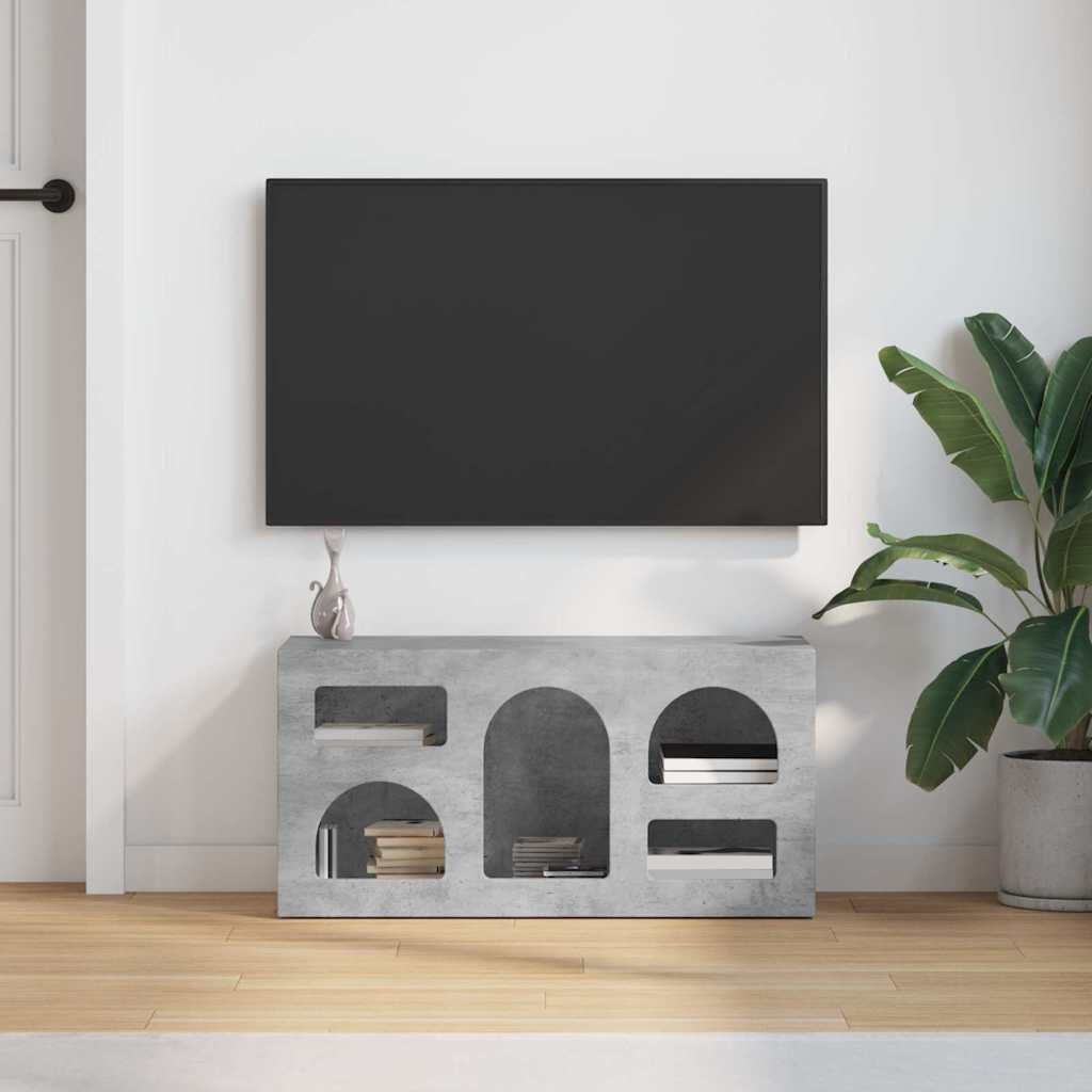 vidaXL Szafka pod telewizor Betonowy szary 80 x 35 x 40 cm