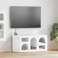 vidaXL Szafka pod telewizor Wysoki połysk biały 80 x 35 x 40 cm