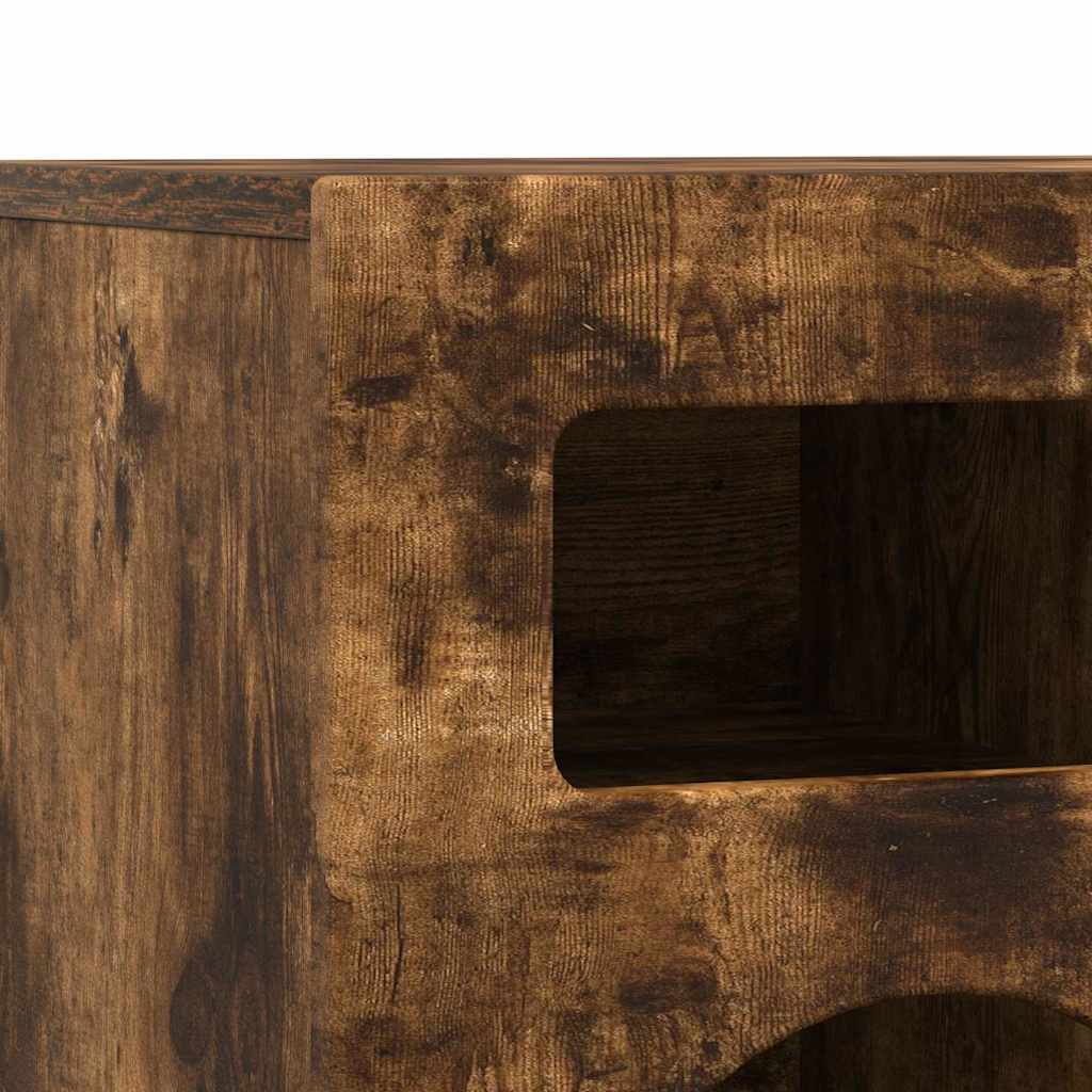 vidaXL Szafka pod telewizor Dąb wędzony 80 x 35 x 40 cm
