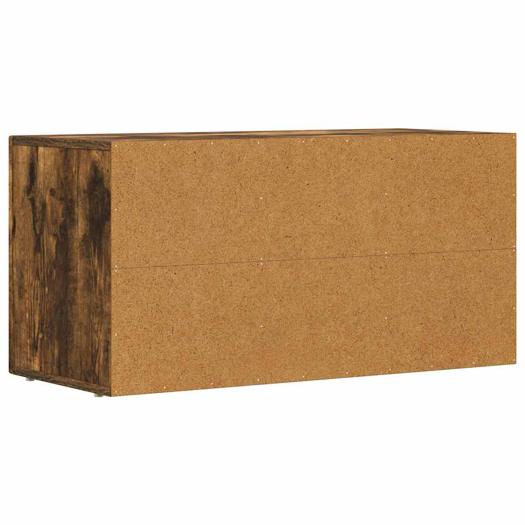 vidaXL Szafka pod telewizor ELST 80 x 35 x 40 cm Dąb wędzony