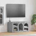 vidaXL Szafka pod telewizor Szary Sonoma 80 x 35 x 40 cm