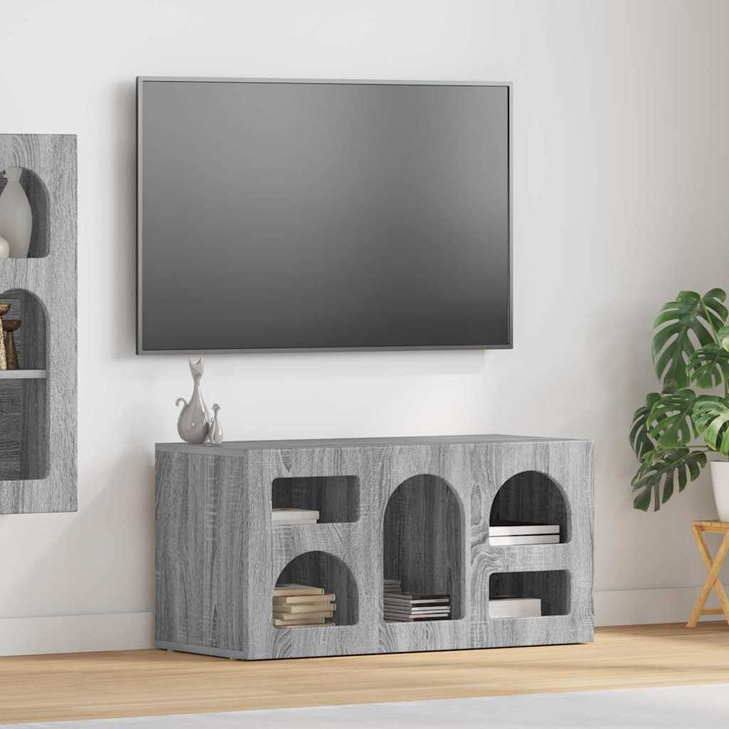 vidaXL Szafka pod telewizor Szary Sonoma 80 x 35 x 40 cm