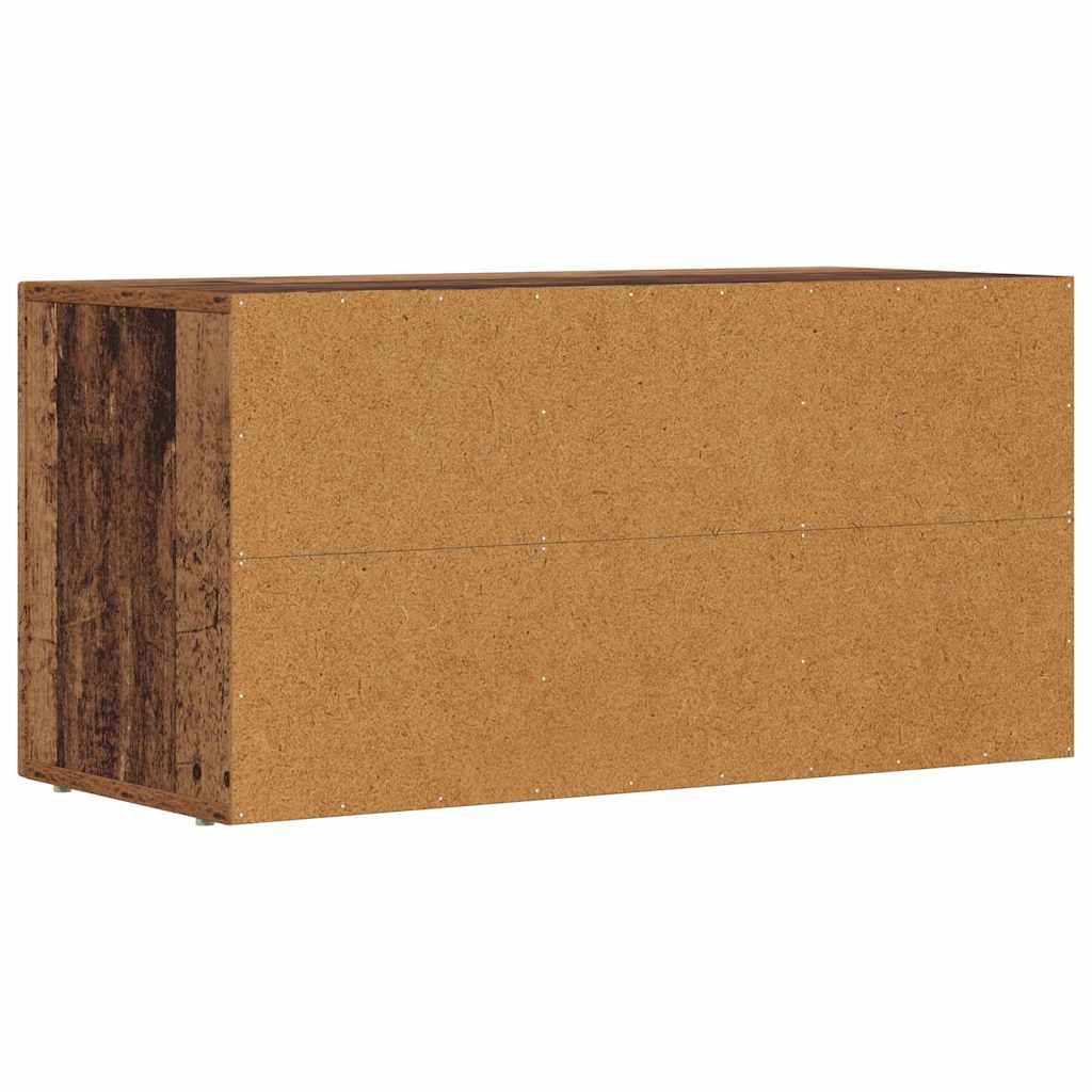 vidaXL Szafka pod telewizor Stare drewno 80 x 35 x 40 cm