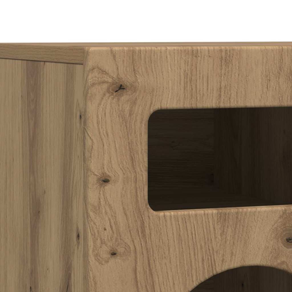 vidaXL Szafka pod telewizor ELST 80 x 35 x 40 cm Dąb rzemieślniczy