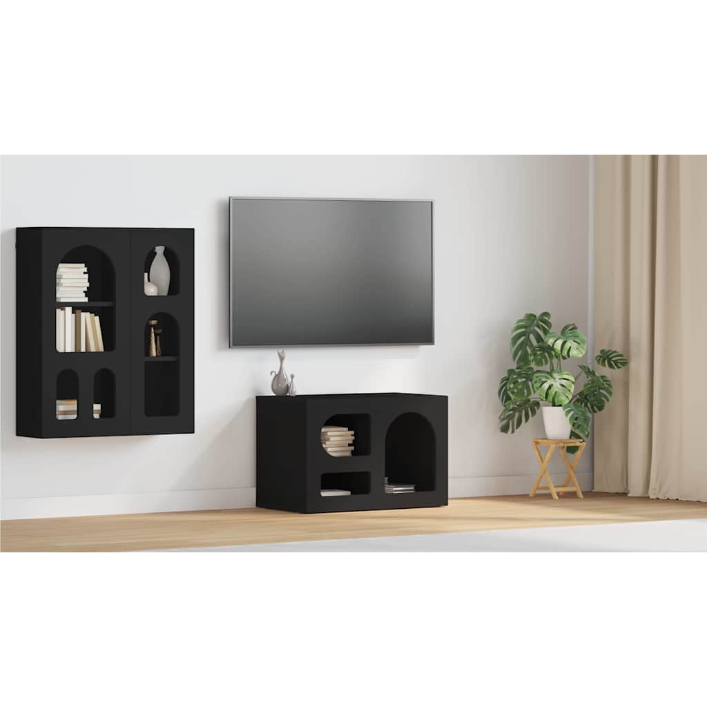 vidaXL Szafka pod telewizor ELST 60 x 35 x 40 cm Czarny