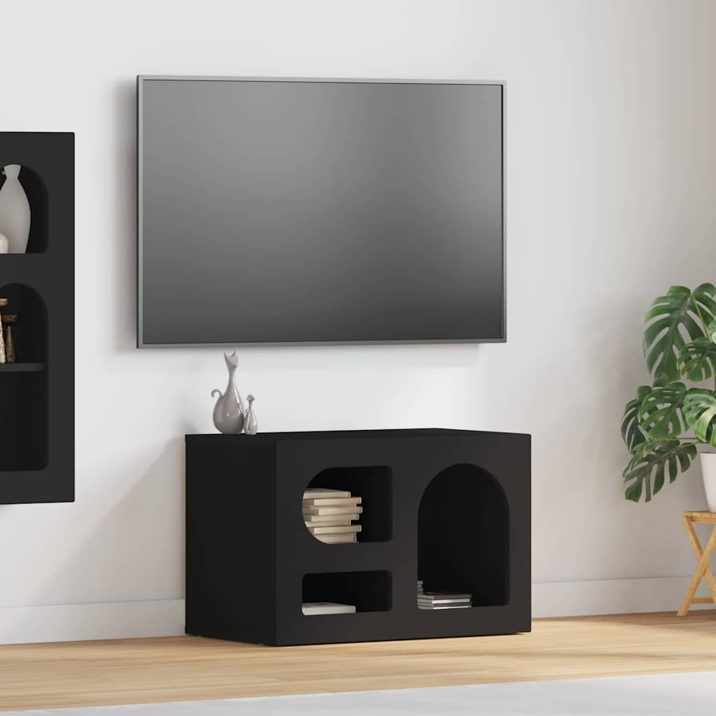 vidaXL Szafka pod telewizor Czarny 60 x 35 x 40 cm