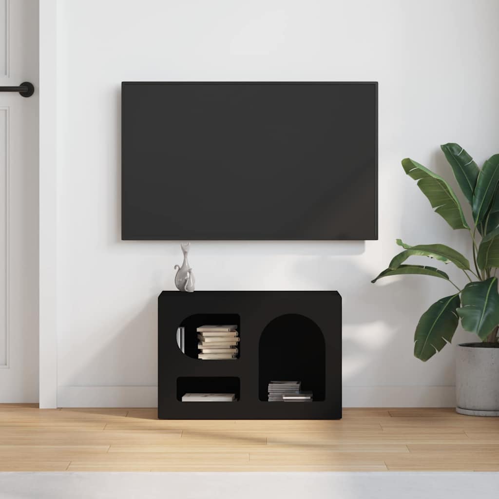 vidaXL Szafka pod telewizor Czarny 60 x 35 x 40 cm