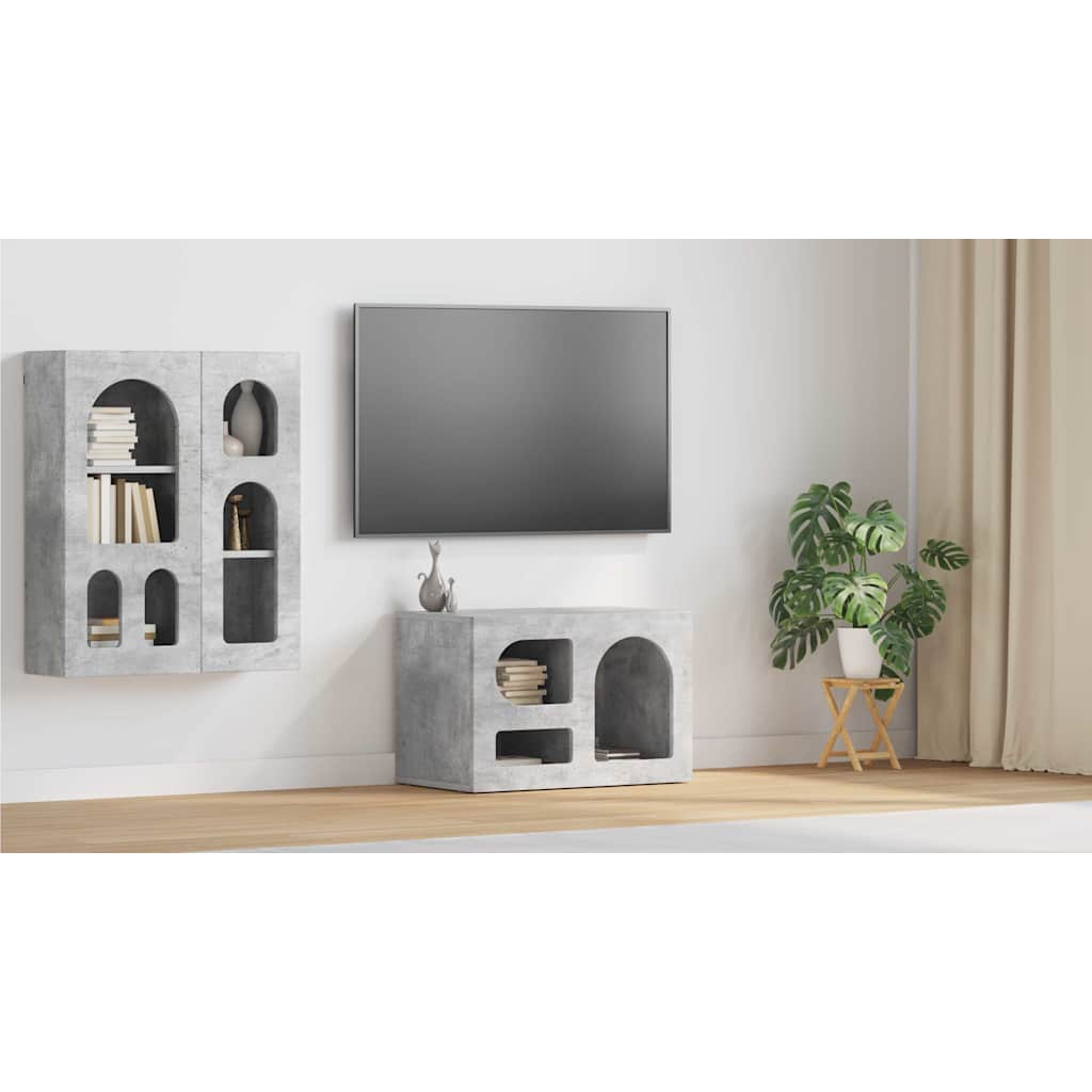 vidaXL Szafka pod telewizor ELST 60 x 35 x 40 cm Betonowy szary