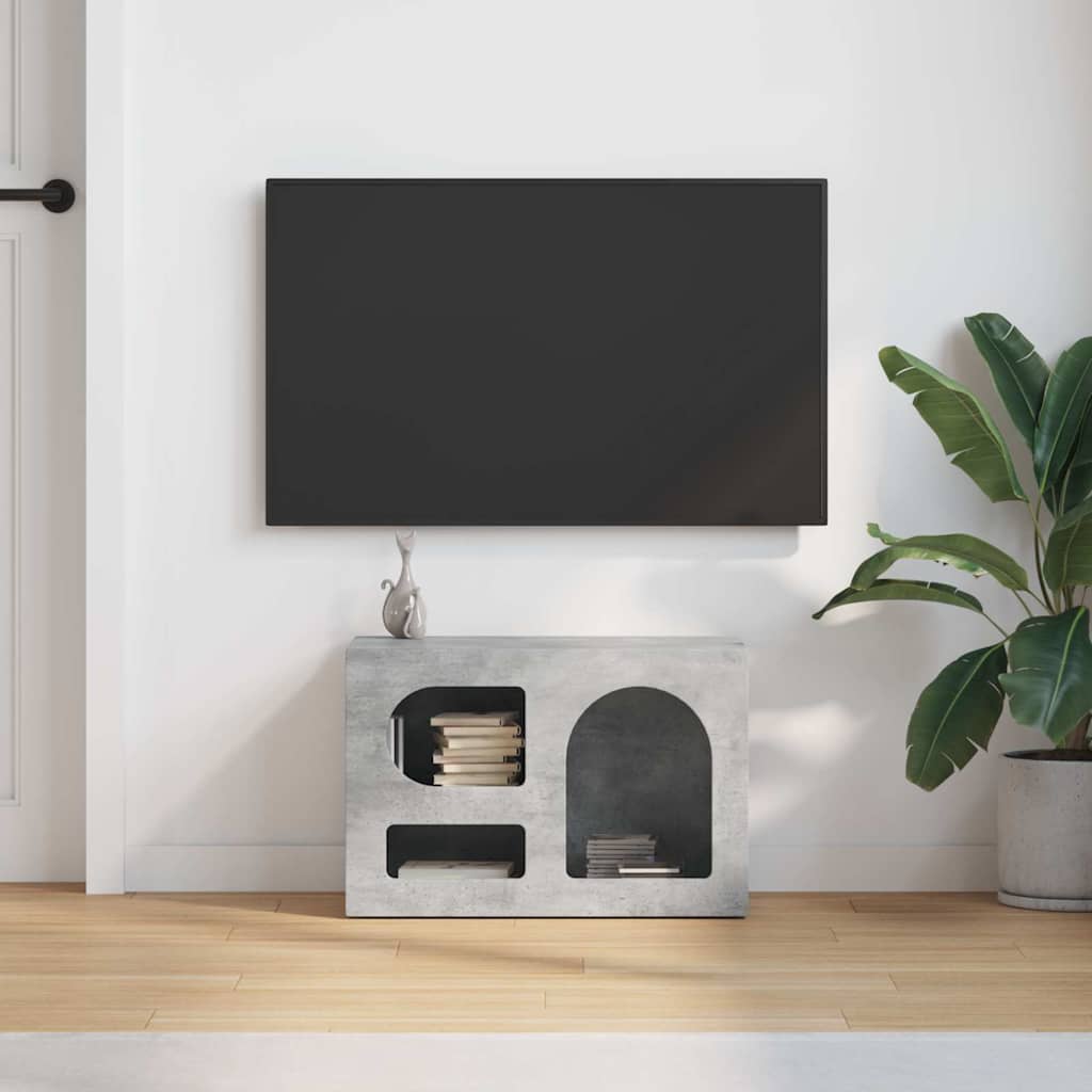 vidaXL Szafka pod telewizor Betonowy szary 60 x 35 x 40 cm