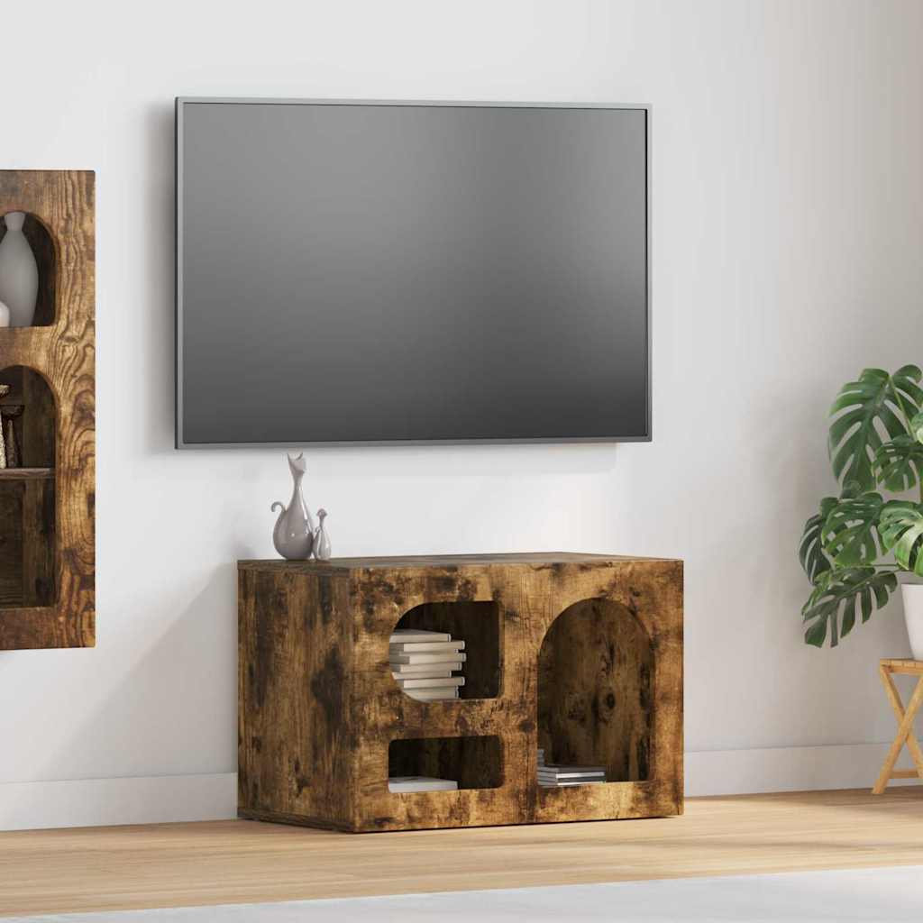 vidaXL Szafka pod telewizor Dąb wędzony 60 x 35 x 40 cm