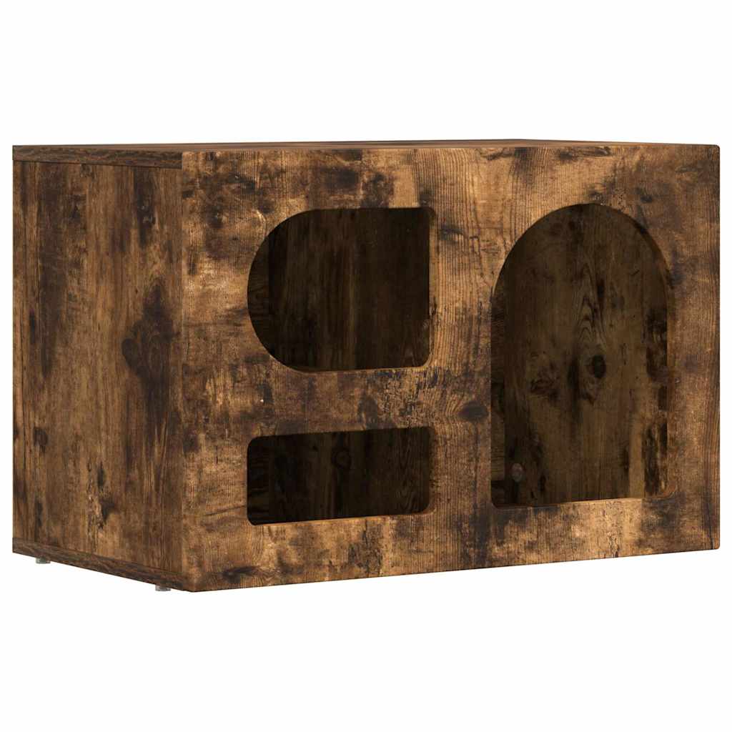 vidaXL Szafka pod telewizor ELST 60 x 35 x 40 cm Dąb wędzony