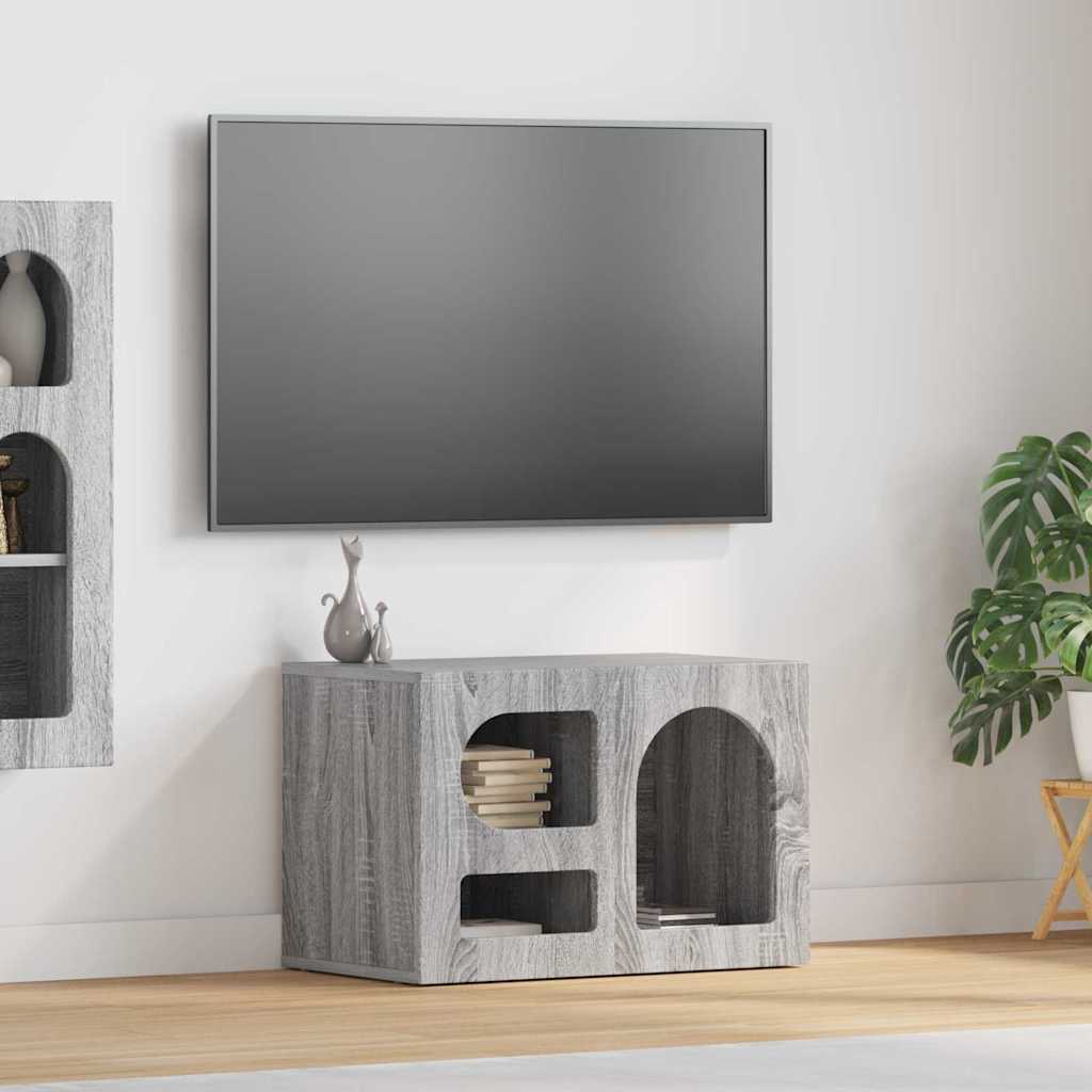 vidaXL Szafka pod telewizor Szary Sonoma 60 x 35 x 40 cm