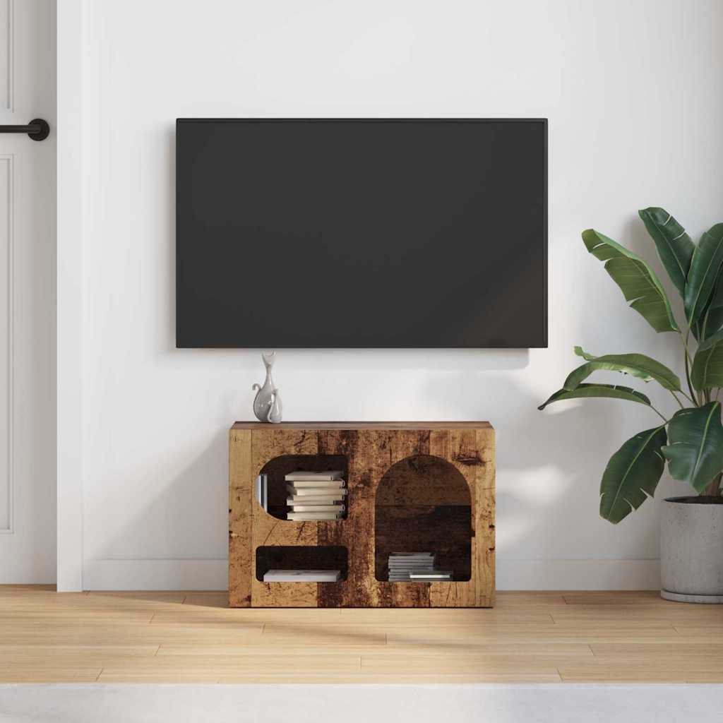 vidaXL Szafka pod telewizor Stare drewno 60 x 35 x 40 cm