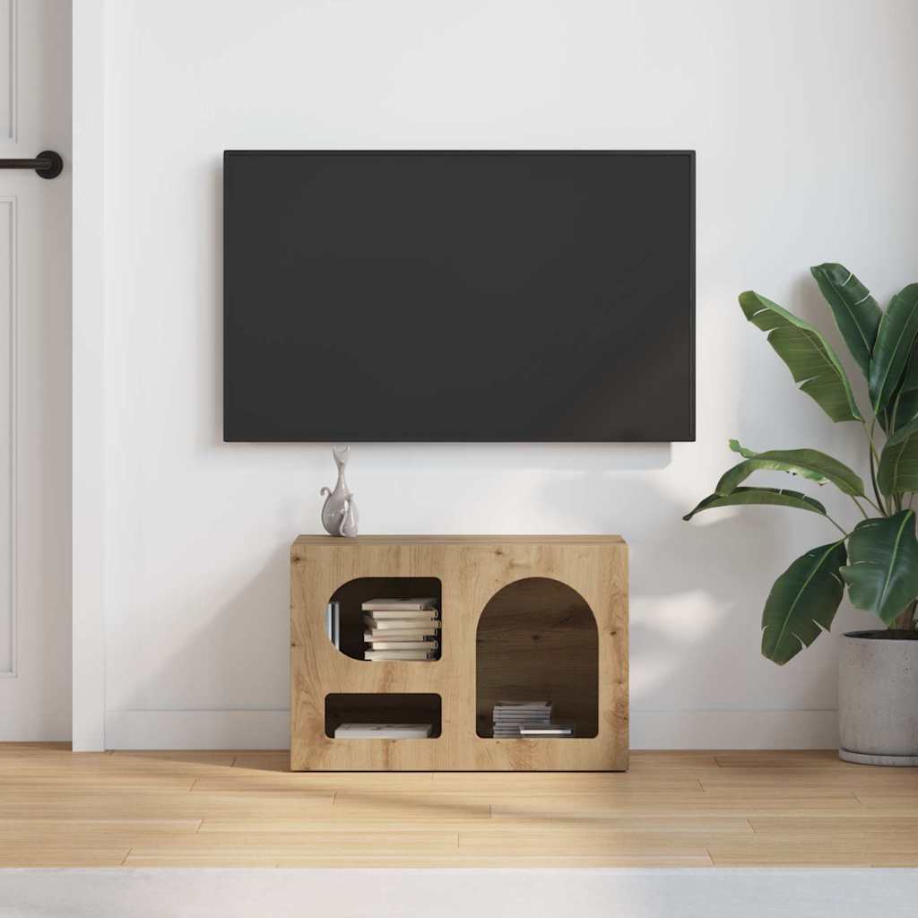 vidaXL Szafka pod telewizor ELST 60 x 35 x 40 cm Dąb rzemieślniczy