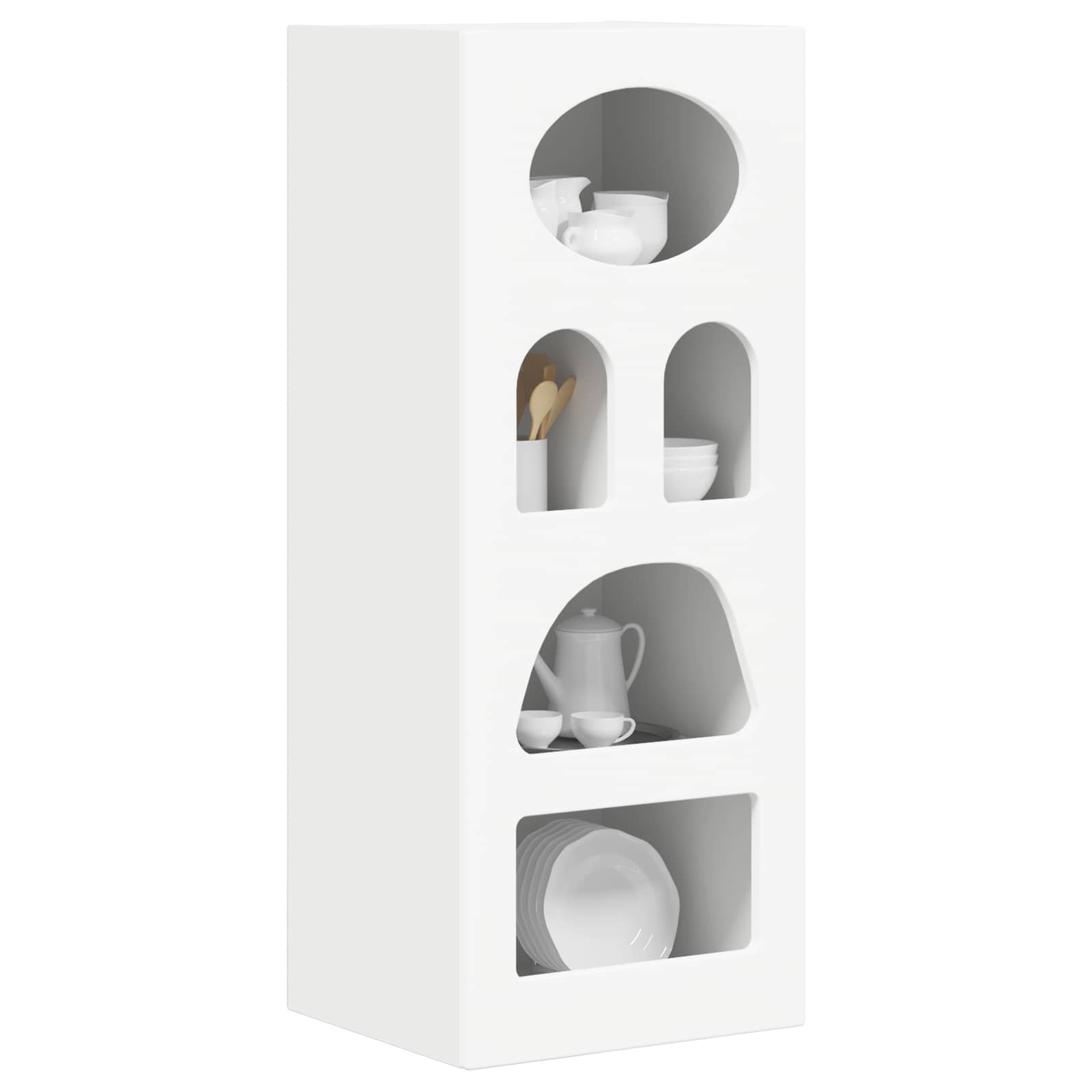vidaXL Bufet ELST Biały 40 x 35 x 100,5 cm Drewno inżynieryjne