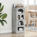 vidaXL Bufet Betonowy szary 40 x 35 x 100,5 cm Materiał drewnopochodny