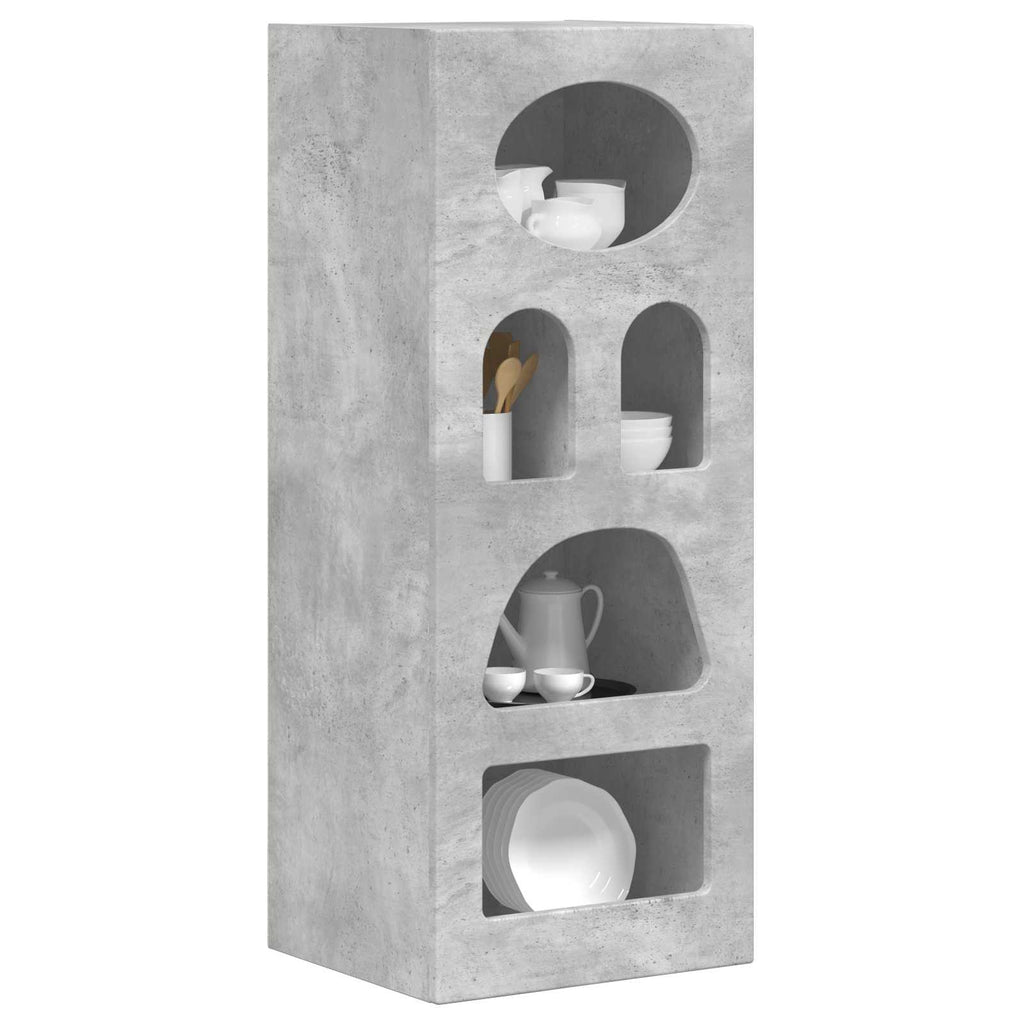 vidaXL Bufet Betonowy szary 40 x 35 x 100,5 cm Materiał drewnopochodny