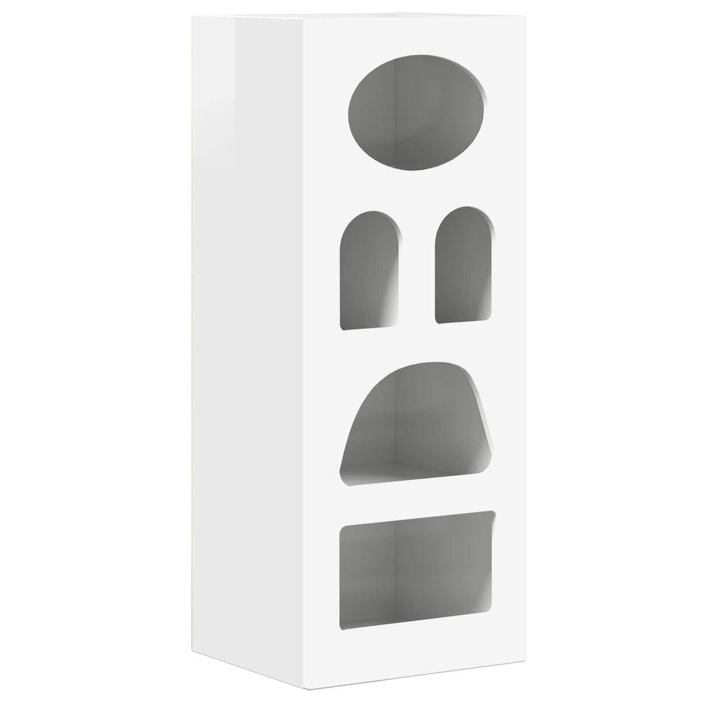 vidaXL Bufet Wysoki połysk biały 40 x 35 x 100,5 cm