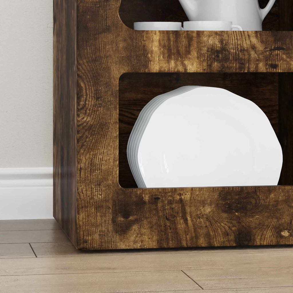 vidaXL Bufet Dąb wędzony 40 x 35 x 100,5 cm Materiał drewnopochodny