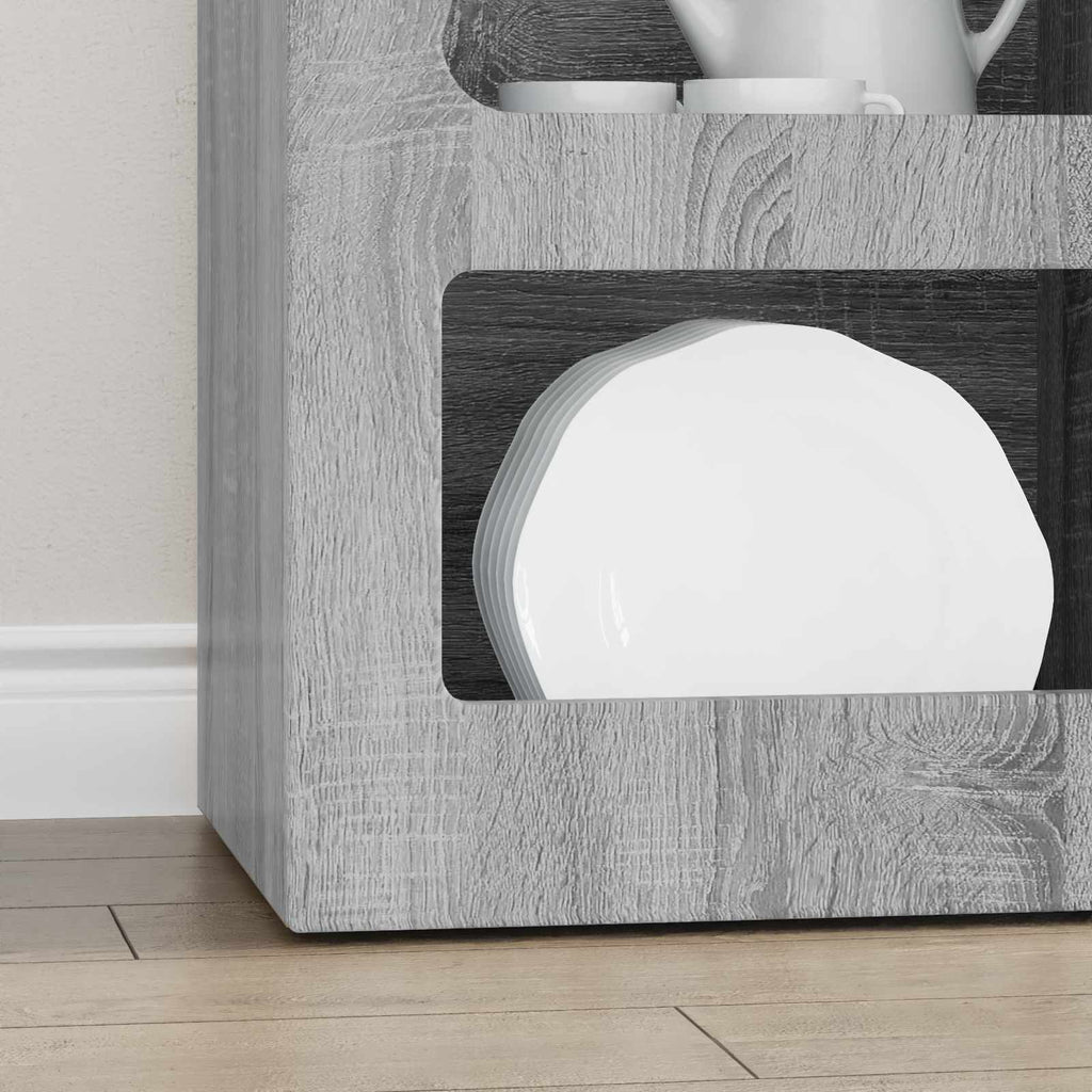 vidaXL Bufet Szary Sonoma 40 x 35 x 100,5 cm Materiał drewnopochodny