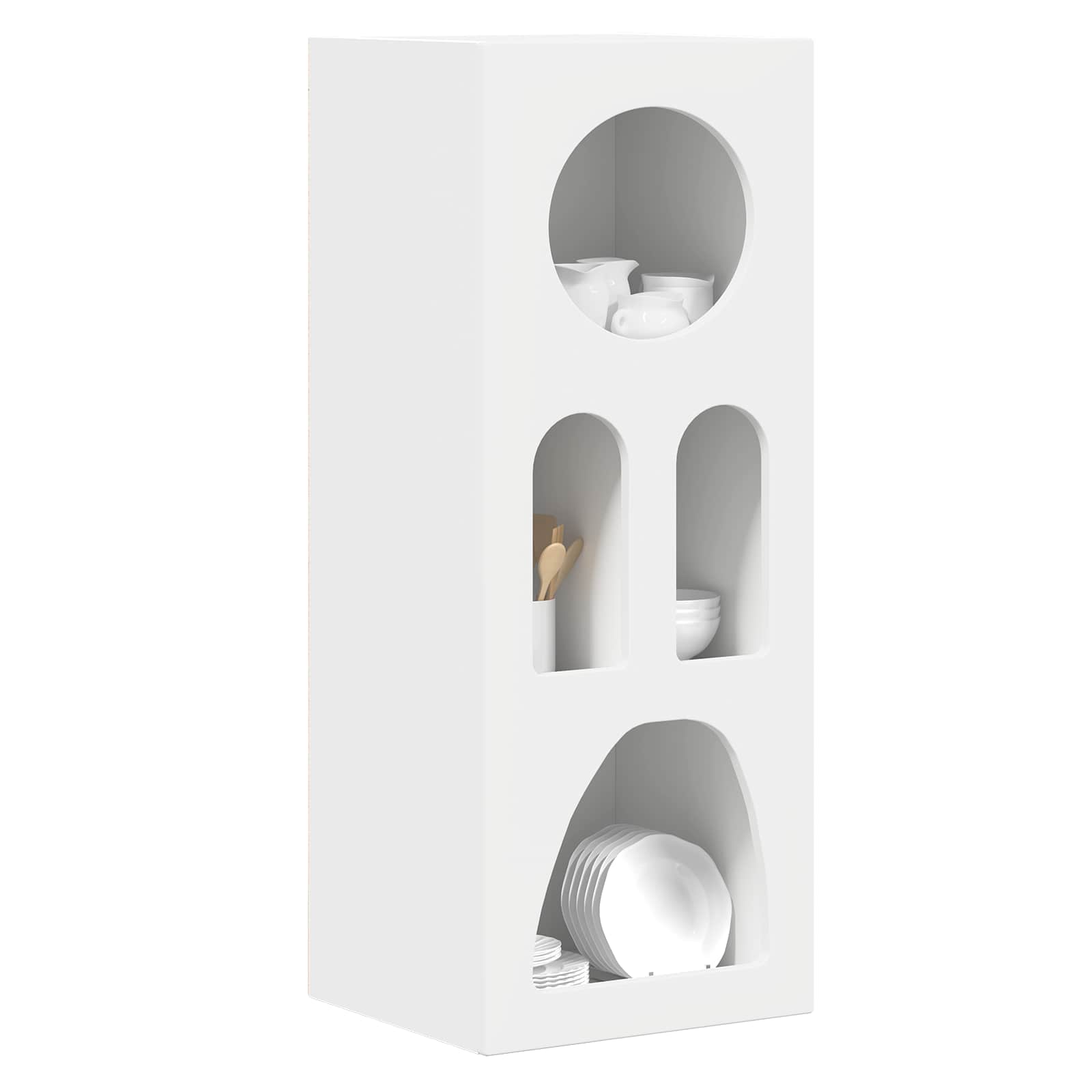 vidaXL Bufet Biały 40 x 35 x 100.5 cm Materiał drewnopochodny