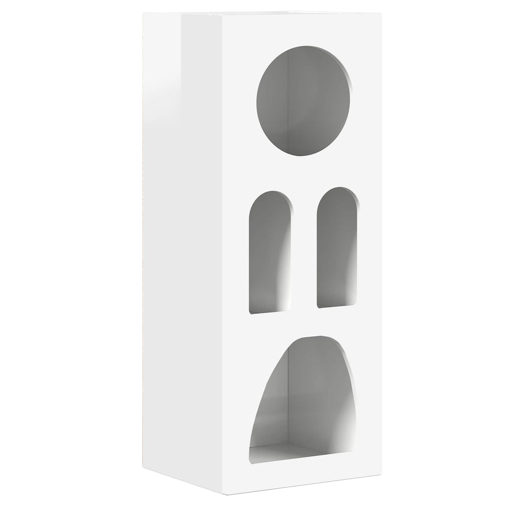vidaXL Bufet Wysoki połysk biały 40 x 35 x 100.5 cm