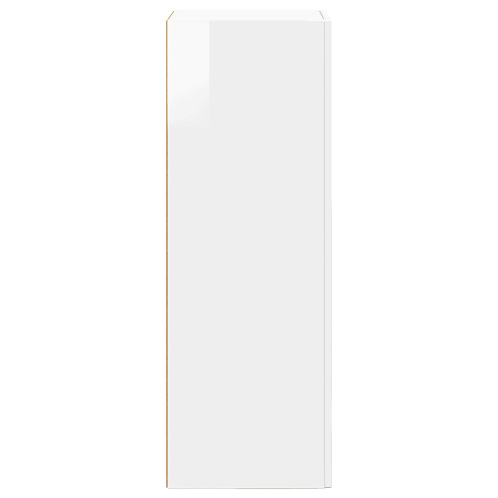 vidaXL Bufet Wysoki połysk biały 40 x 35 x 100.5 cm