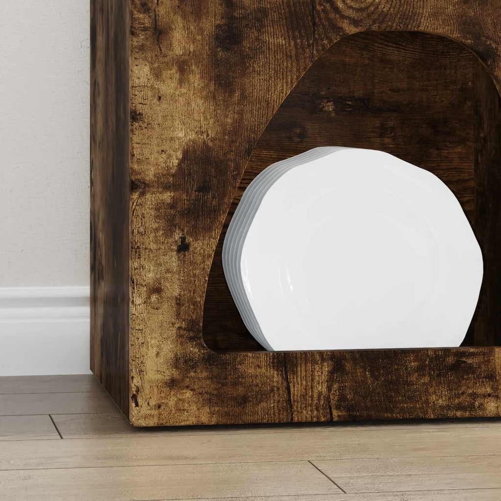 vidaXL Bufet Dąb wędzony 40 x 35 x 100.5 cm Materiał drewnopochodny