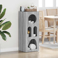 vidaXL Bufet Szary Sonoma 40 x 35 x 100.5 cm Materiał drewnopochodny