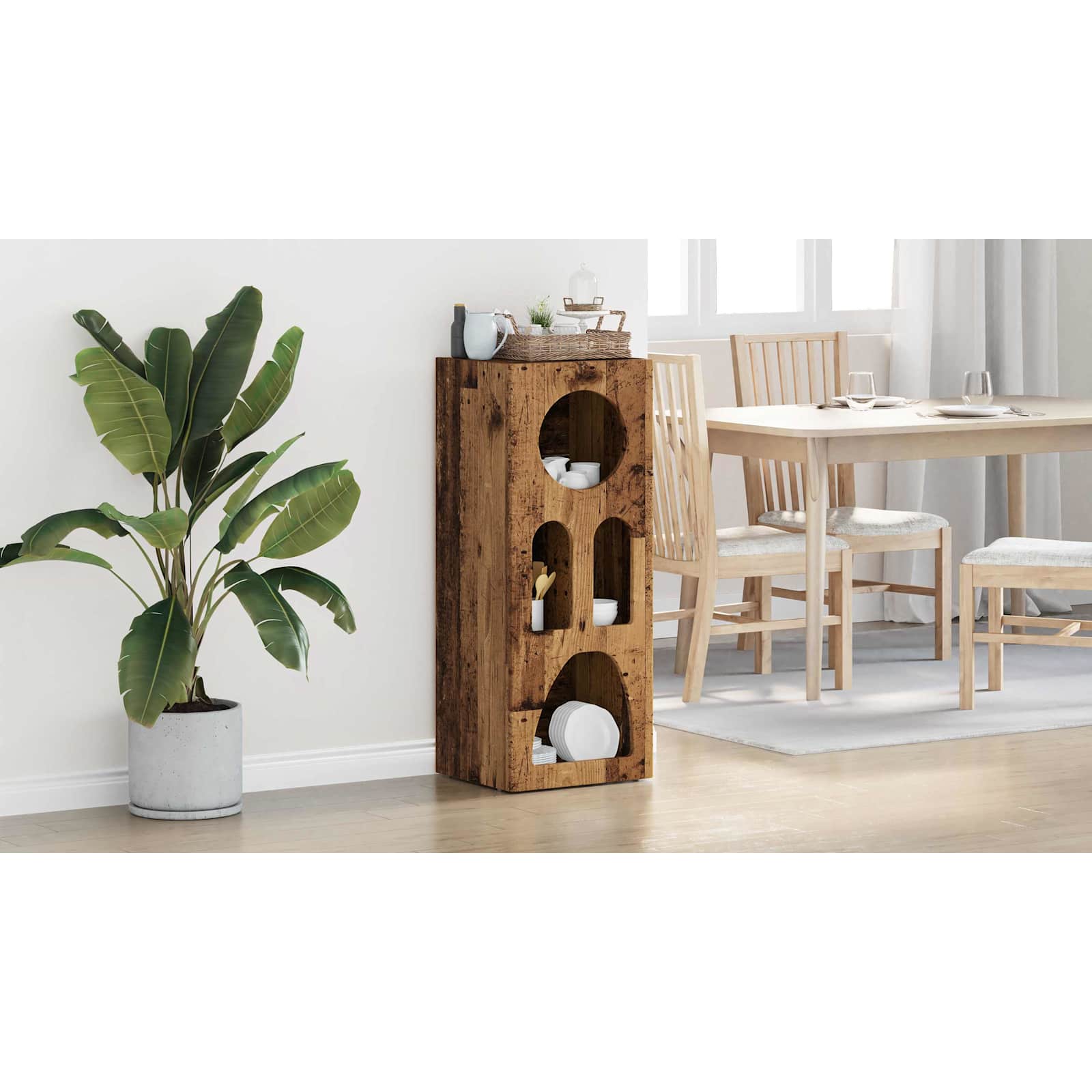 vidaXL Bufet ELST Stare drewno 40 x 35 x 100.5 cm Drewno inżynieryjne