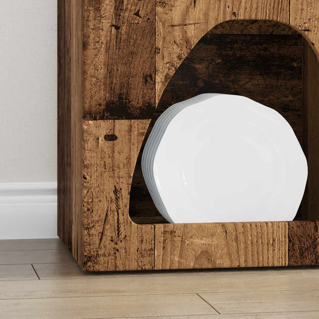 vidaXL Bufet Stare drewno 40 x 35 x 100.5 cm Materiał drewnopochodny
