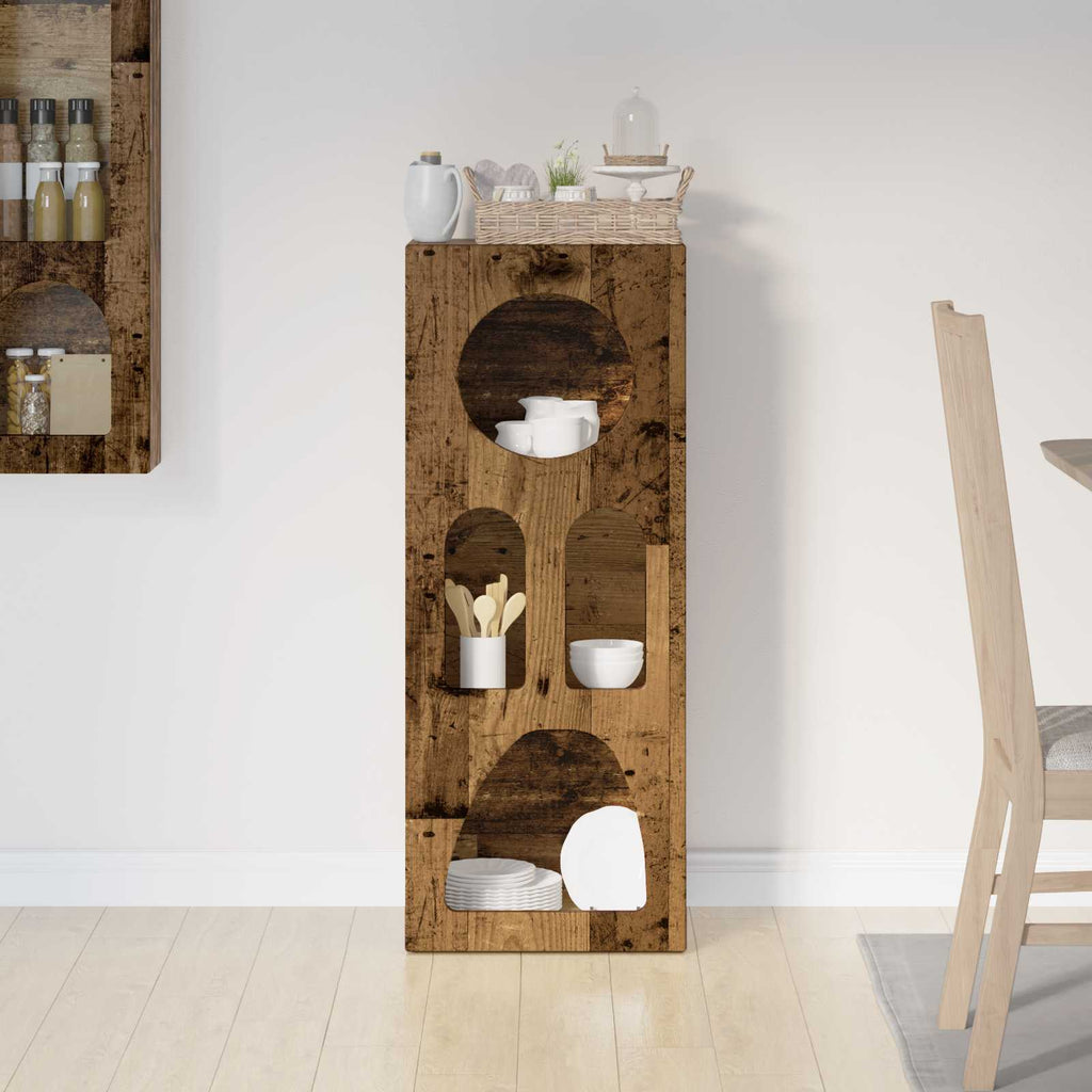 vidaXL Bufet Stare drewno 40 x 35 x 100.5 cm Materiał drewnopochodny