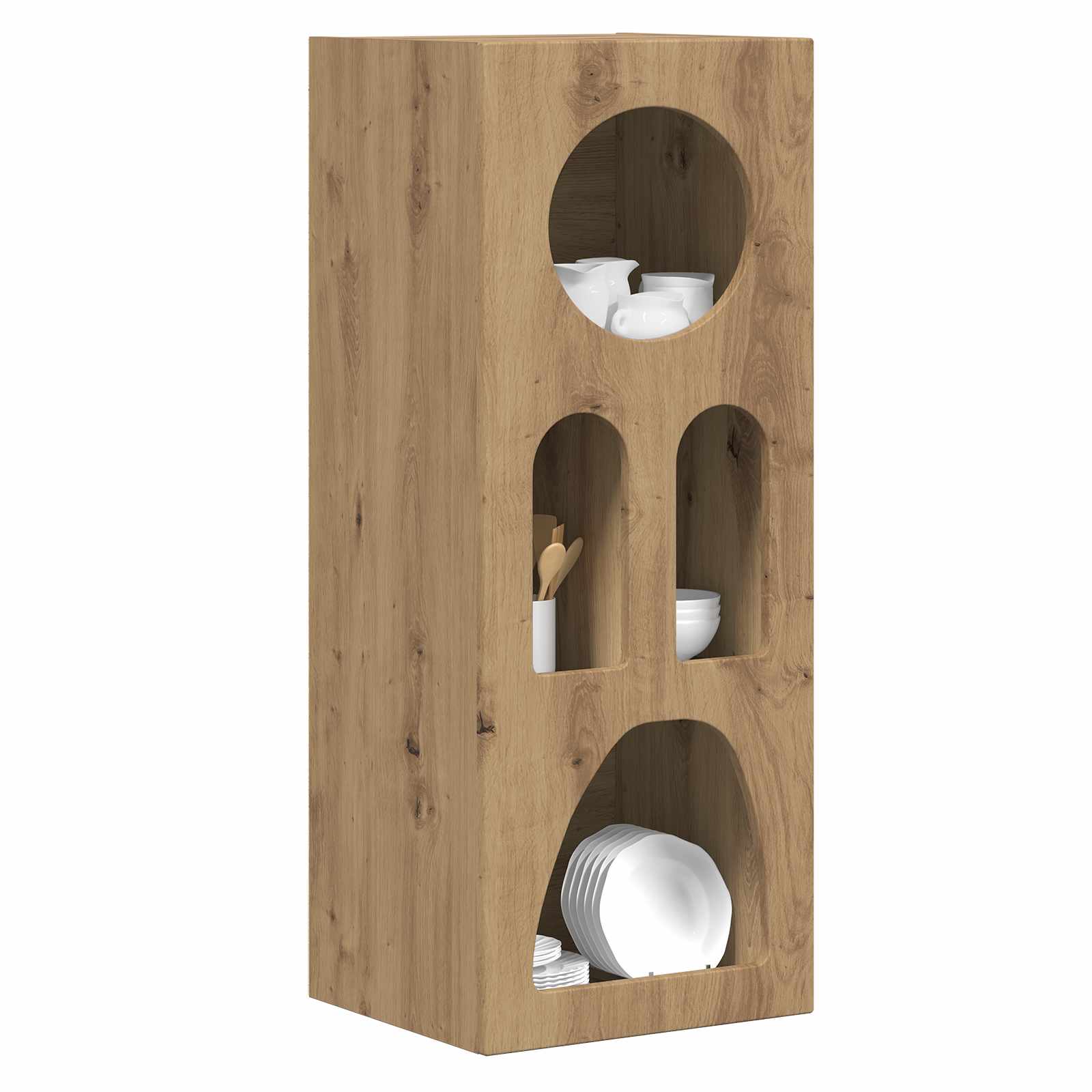 vidaXL Bufet ELST Dąb rzemieślniczy 40 x 35 x 100.5 cm