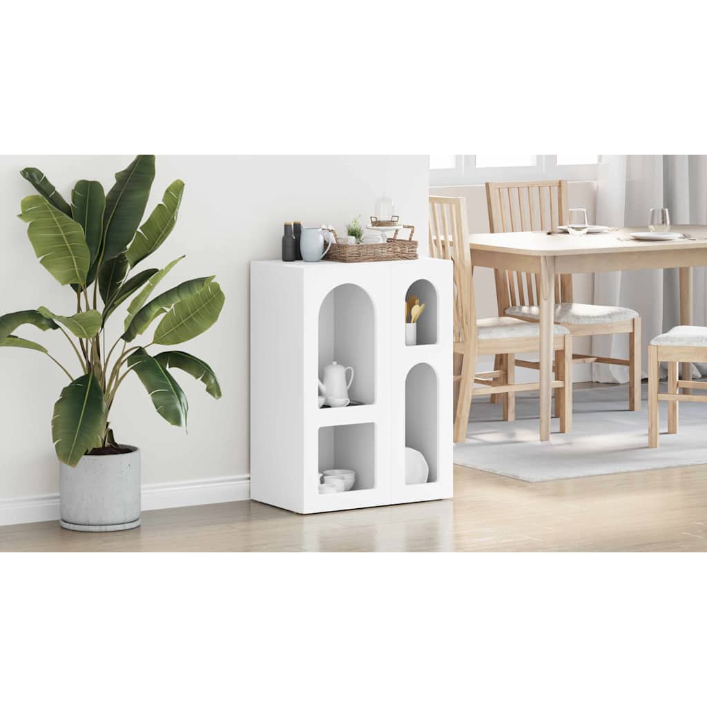 vidaXL Bufet ELST Biały 59 x 35 x 80.5 cm Drewno inżynieryjne