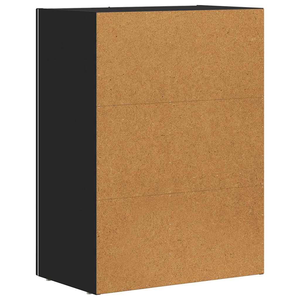 vidaXL Bufet Czarny 59 x 35 x 80.5 cm Materiał drewnopochodny