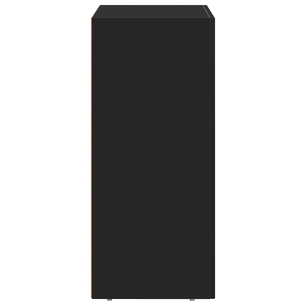 vidaXL Bufet Czarny 59 x 35 x 80.5 cm Materiał drewnopochodny