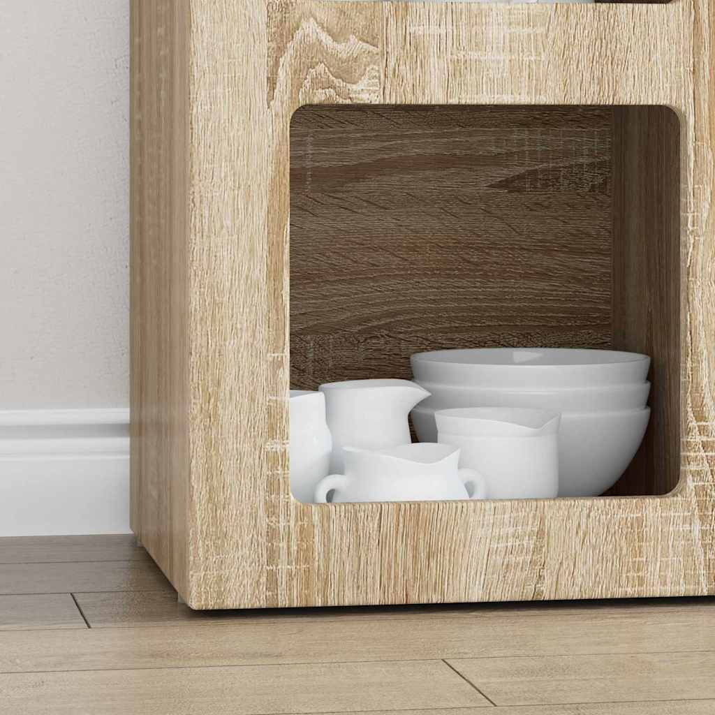 vidaXL Bufet Dąb Sonoma 59 x 35 x 80.5 cm Materiał drewnopochodny