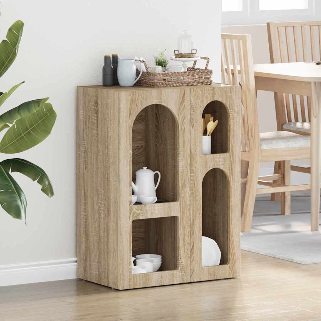 vidaXL Bufet Dąb Sonoma 59 x 35 x 80.5 cm Materiał drewnopochodny