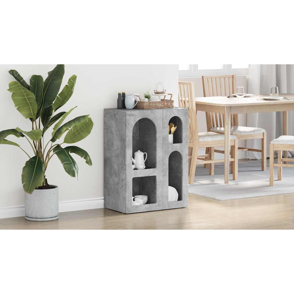 vidaXL Bufet ELST Betonowy szary 59 x 35 x 80.5 cm Drewno inżynieryjne